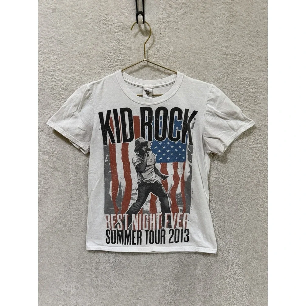 Kid Rock 2013 Best‎ Night Ever Summer Tour Concert T-Shirt Small White